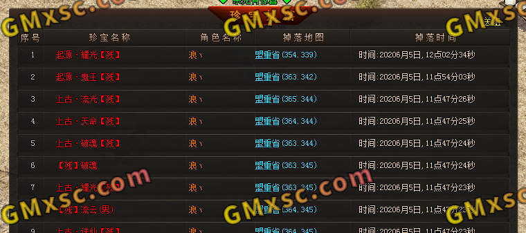 传奇脚本-GOM完美无错通区装备掉落记录显示（亲测）